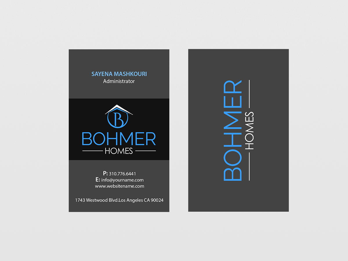 Karten-Design von Creations Box 2015 für Bohmer Homes and Renovations  | Design #12475771