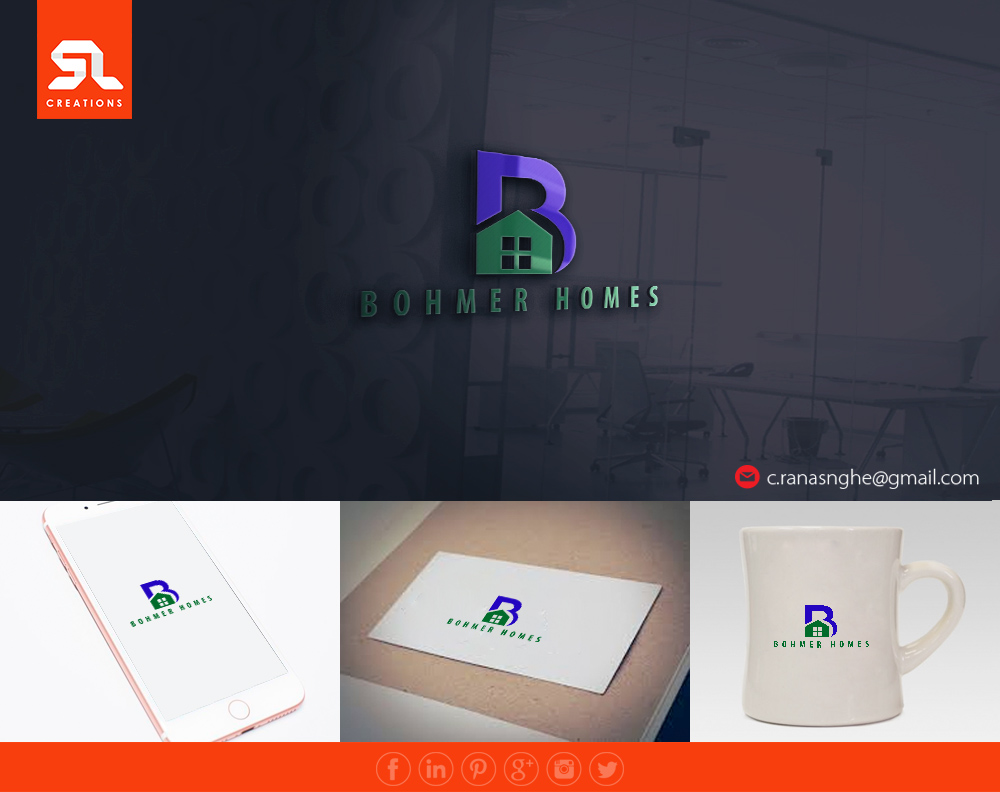 Card Design by SL Creations for Bohmer Homes and Renovations  | Design #12589577