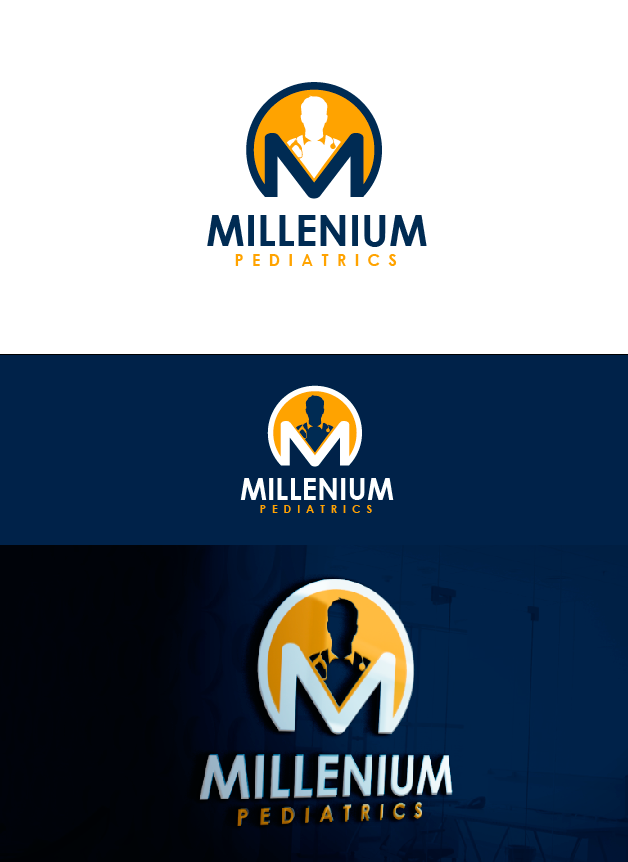 Logo Design by Carlos Alba D. for Millennium Pediatrics  | Design #10744114