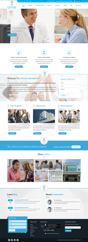 Drug Alcohol Rehab Needs A WordPress Design/Setup | Wordpress Design by Sbss