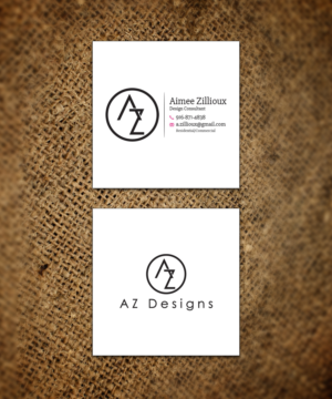 AZ Designs needs and Interior Design Business card | Diseño de Tarjeta de Presentación por Sandaruwan