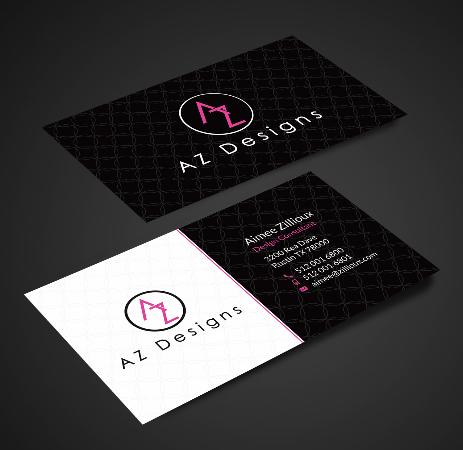 Business Card Design by SKYdesign for AZ Designs | Design #10736062