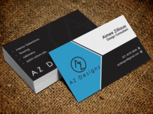 Business Card Design by Lanka Ama for AZ Designs | Design: #10727223