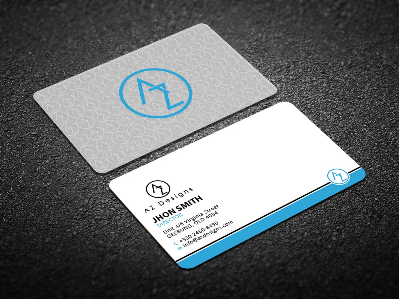 Business Card Design by Verified artistry (Design garden) for AZ Designs | Design #10751097