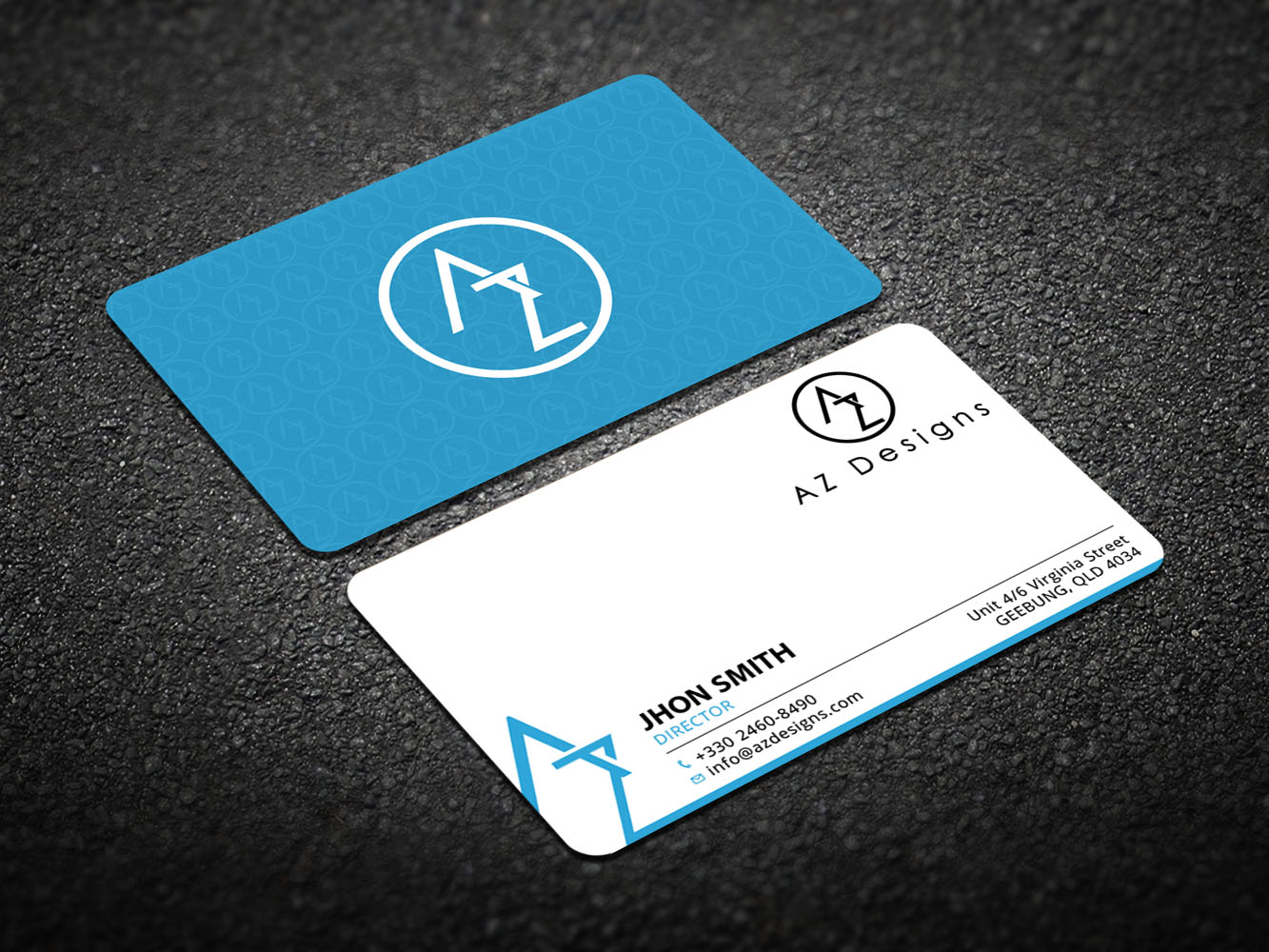 Business Card Design by Verified artistry (Design garden) for AZ Designs | Design #10751105