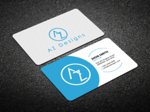 Visitenkarten-Design von Verified artistry (Design garden) für AZ Designs | Design: #10751119