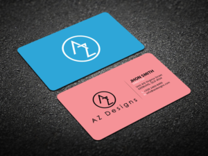 Visitenkarten-Design von Verified artistry (Design garden) für AZ Designs | Design: #10751135