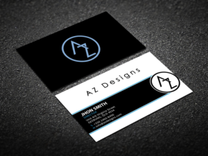 Visitenkarten-Design von Verified artistry (Design garden) für AZ Designs | Design: #10751136