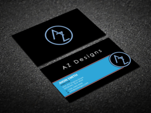 Visitenkarten-Design von Verified artistry (Design garden) für AZ Designs | Design: #10751138