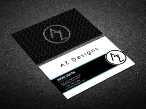 Visitenkarten-Design von Verified artistry (Design garden) für AZ Designs | Design: #10751139