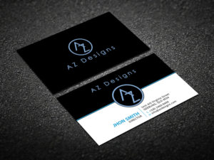 Visitenkarten-Design von Verified artistry (Design garden) für AZ Designs | Design: #10751141