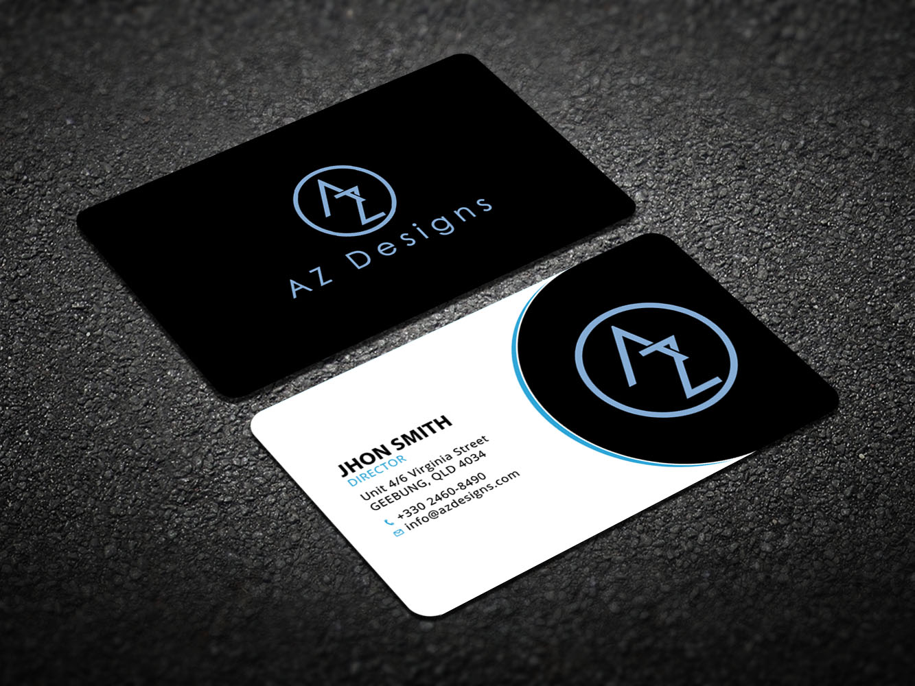 Business Card Design by Verified artistry (Design garden) for AZ Designs | Design #10751148