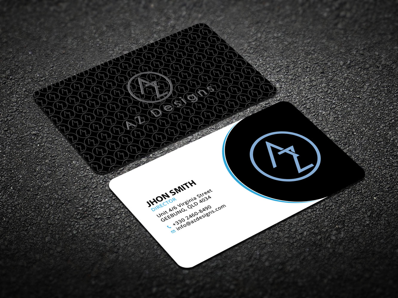 Business Card Design by Verified artistry for AZ Designs | Design #10751154