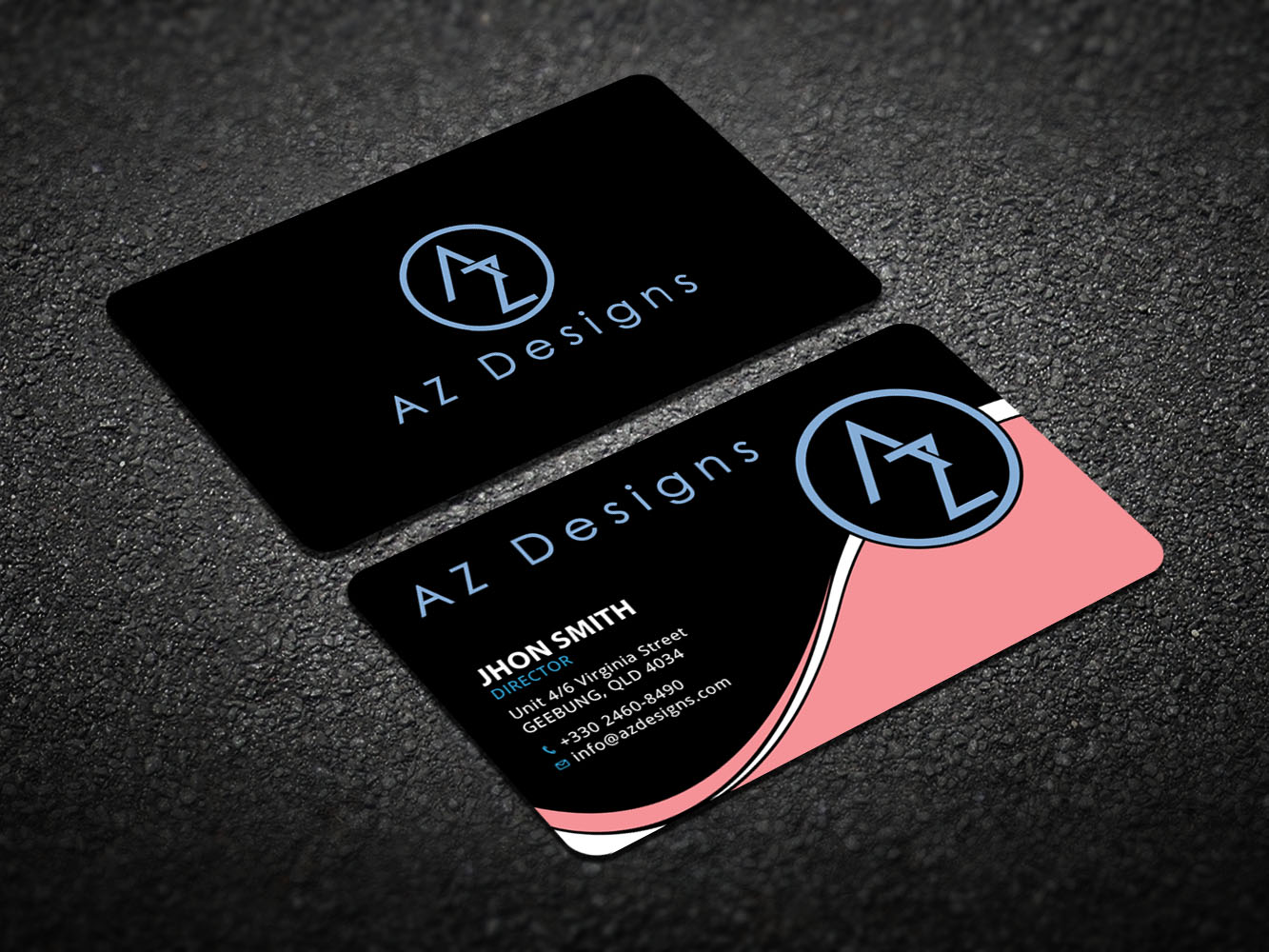 Business Card Design by Verified artistry (Design garden) for AZ Designs | Design #10751156