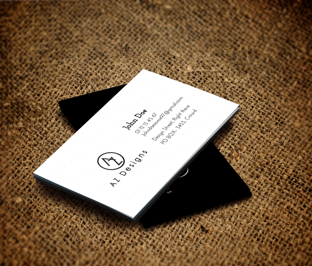 Business Card Design by JK18 for AZ Designs | Design #10738921