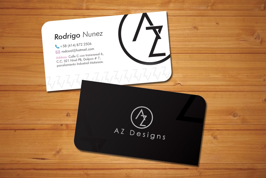 Visitenkarten-Design von rodfires für AZ Designs | Design #10736917