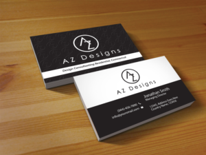 Business Card Design by Creations Box 2015 for AZ Designs | Design: #10744175
