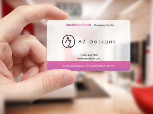 Business Card Design by Creations Box 2015 for AZ Designs | Design: #10744176