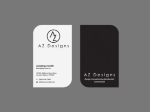 Business Card Design by Creations Box 2015 for AZ Designs | Design: #10744177