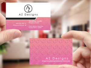 Business Card Design by Creations Box 2015 for AZ Designs | Design: #10744182