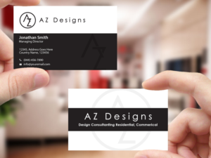 Business Card Design by Creations Box 2015 for AZ Designs | Design: #10744184