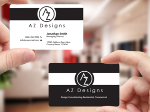 Business Card Design by Creations Box 2015 for AZ Designs | Design: #10744185