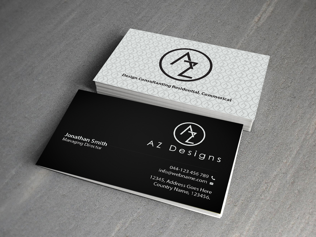 Design de Carte de Visite par Creations Box 2015 pour AZ Designs | Design #10744186