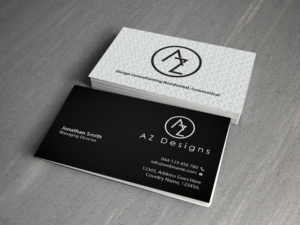 Business Card Design by Creations Box 2015 for AZ Designs | Design: #10744186