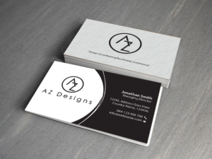 Business Card Design by Creations Box 2015 for AZ Designs | Design: #10744187