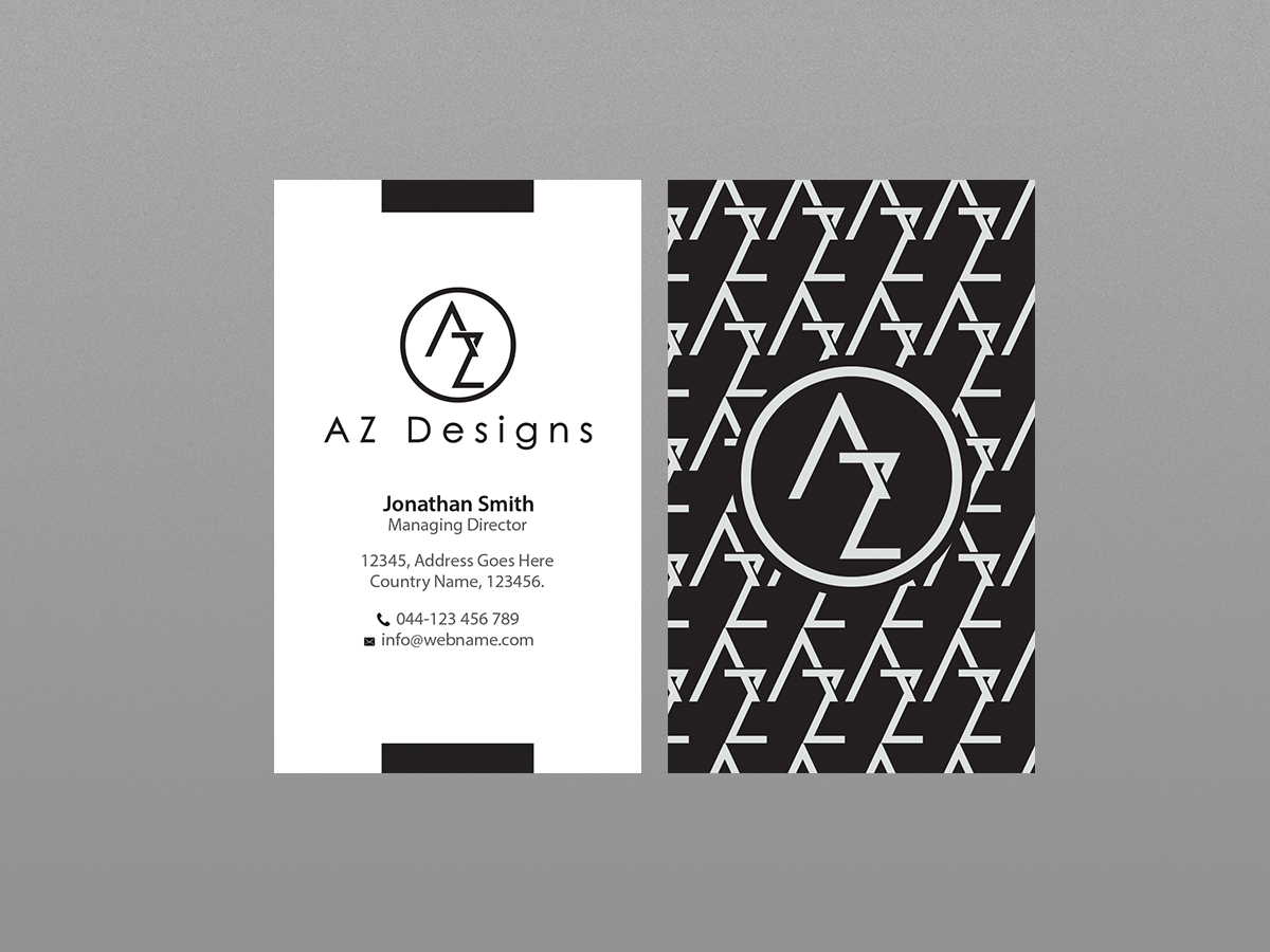 Design de Carte de Visite par Creations Box 2015 pour AZ Designs | Design #10744189