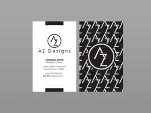 Business Card Design by Creations Box 2015 for AZ Designs | Design: #10744189