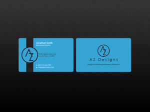 Business Card Design by Creations Box 2015 for AZ Designs | Design: #10744196