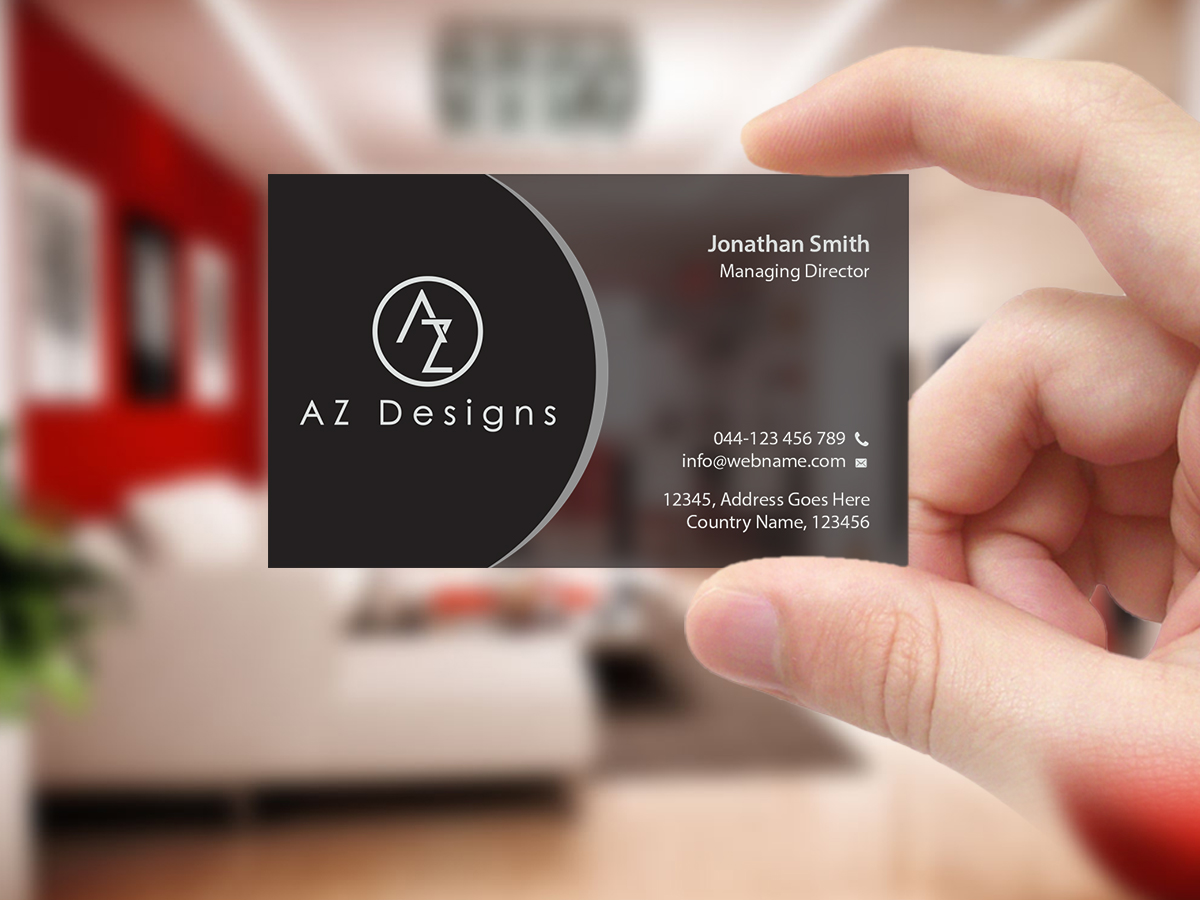 Business Card Design by Creations Box 2015 for AZ Designs | Design #10744198