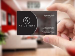 Business Card Design by Creations Box 2015 for AZ Designs | Design: #10744198