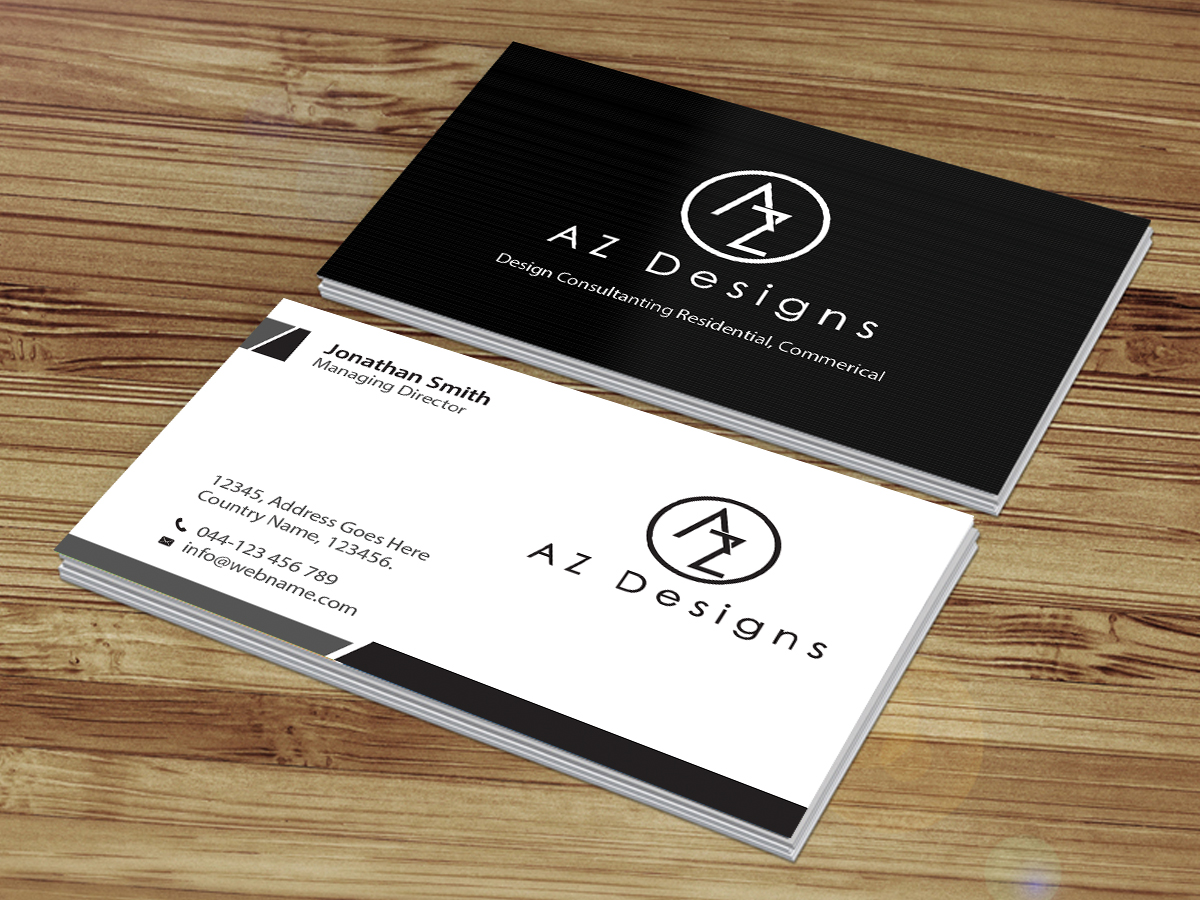 Design de Carte de Visite par Creations Box 2015 pour AZ Designs | Design #10744205
