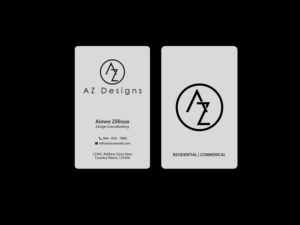 Business Card Design by Creations Box 2015 for AZ Designs | Design: #10752472