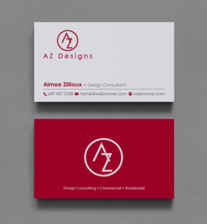 Business Card Design by chandrayaan.creative for AZ Designs | Design: #10727528