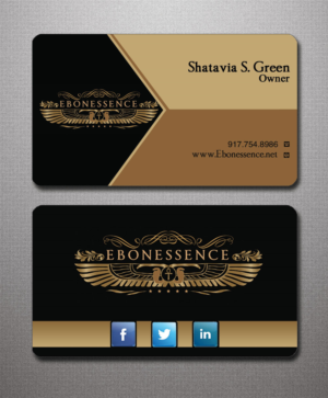 Business Card Design by Lanka Ama for EBONESSENCE | Design: #10728727