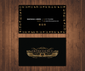 Business Card Design by Stylez Designz for EBONESSENCE | Design: #10760865