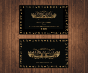 Business Card Design by Stylez Designz for EBONESSENCE | Design: #10794930