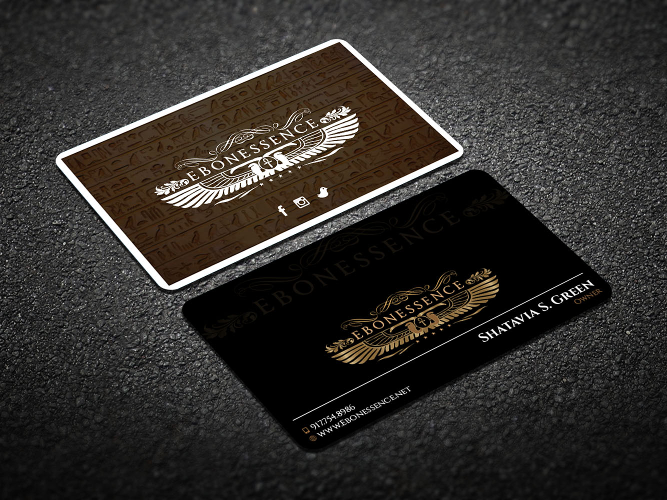 Design de Carte de Visite par Verified artistry (Design garden) pour EBONESSENCE | Design #10729640