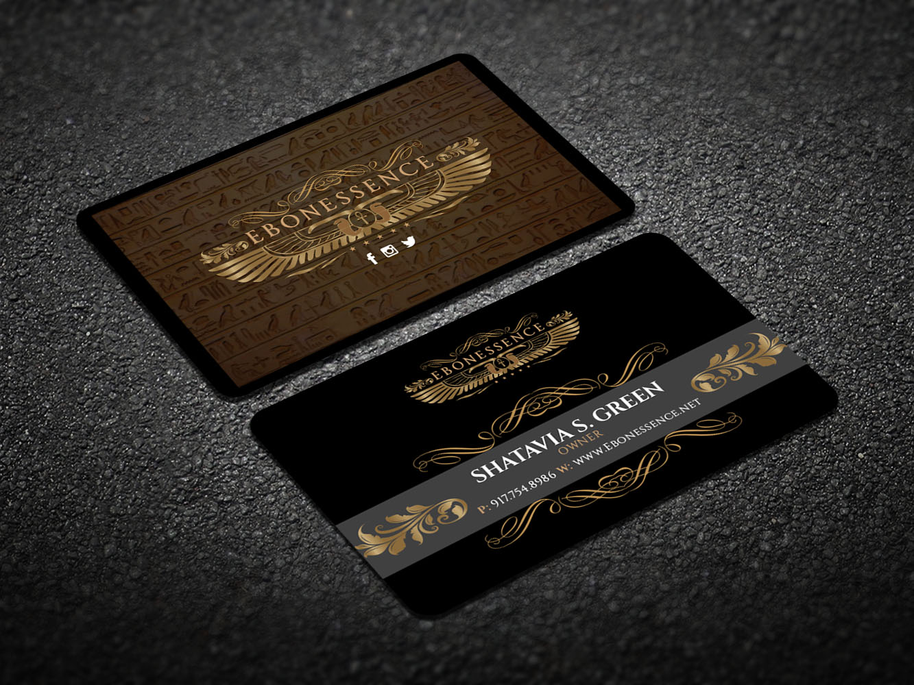 Design de Carte de Visite par Verified artistry (Design garden) pour EBONESSENCE | Design #10729647