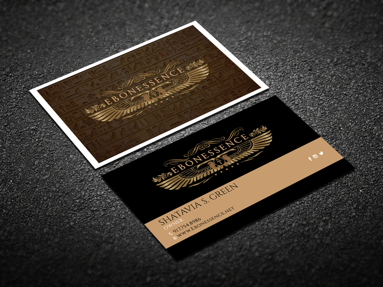 Diseño de Tarjeta de Presentación por Verified artistry (Design garden) para EBONESSENCE | Diseño #10729648