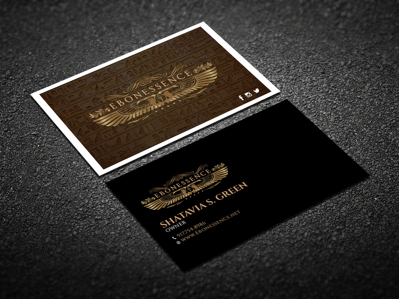 Design de Carte de Visite par Verified artistry (Design garden) pour EBONESSENCE | Design #10729649