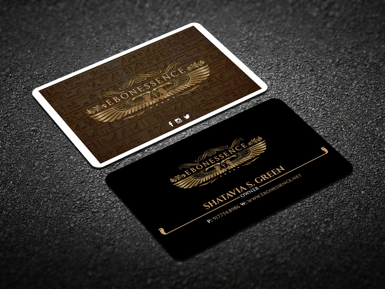 Design de Carte de Visite par Verified artistry (Design garden) pour EBONESSENCE | Design #10729651