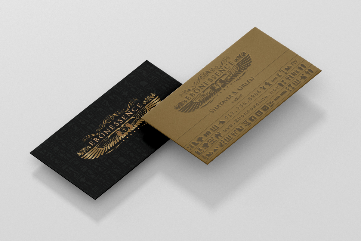 Diseño de Tarjeta de Presentación por Grafactory para EBONESSENCE | Diseño #10752726