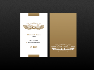 Diseño de Tarjeta de Presentación por Creations Box 2015 para EBONESSENCE | Diseño: #10735824