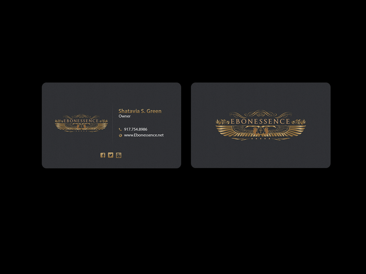 Visitenkarten-Design von Creations Box 2015 für EBONESSENCE | Design #10735836