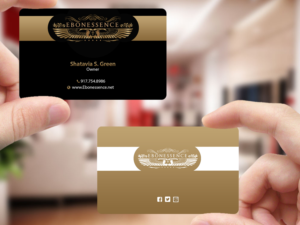Business Card Design by Creations Box 2015 for EBONESSENCE | Design: #10735843