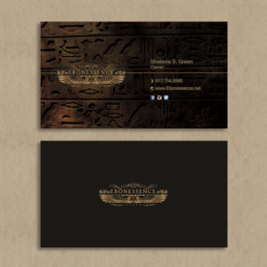 Business Card Design by Louie Fuentes | Manobo Graphic Design Services for EBONESSENCE | Design: #10760086
